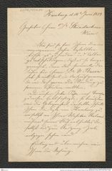Nachlass Franz Steindachner, Brief von Rode & Pape an Franz Steindachner (16.06.1879), Inv.Nr. 420.01, Seite 1